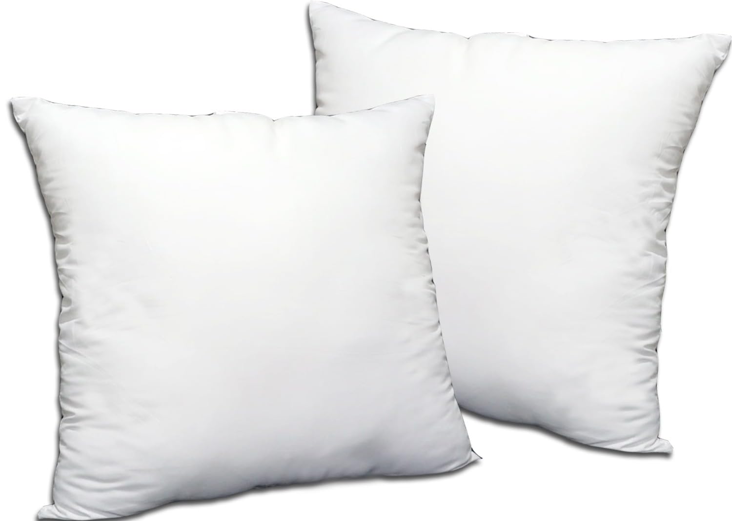 Casabella Luxury Cushion Inserts 30x30cm (12 x 12 Inches), Cushion Pads Hollowfibre White Square Cushion Stuffer Inserts, Sofa Cushions Inners - Throw Pillow Stuffers, (Pack of 2) 30x30 Cushion Insert