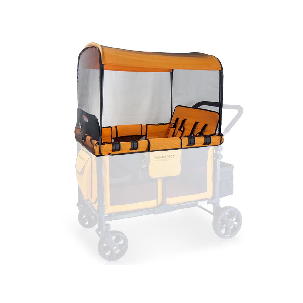 WONDERFOLD Mosquito Net for Stroller Wagon Featuring Easy Access Zippered Entrance with Quick and Easy Install and Protection from All Types of