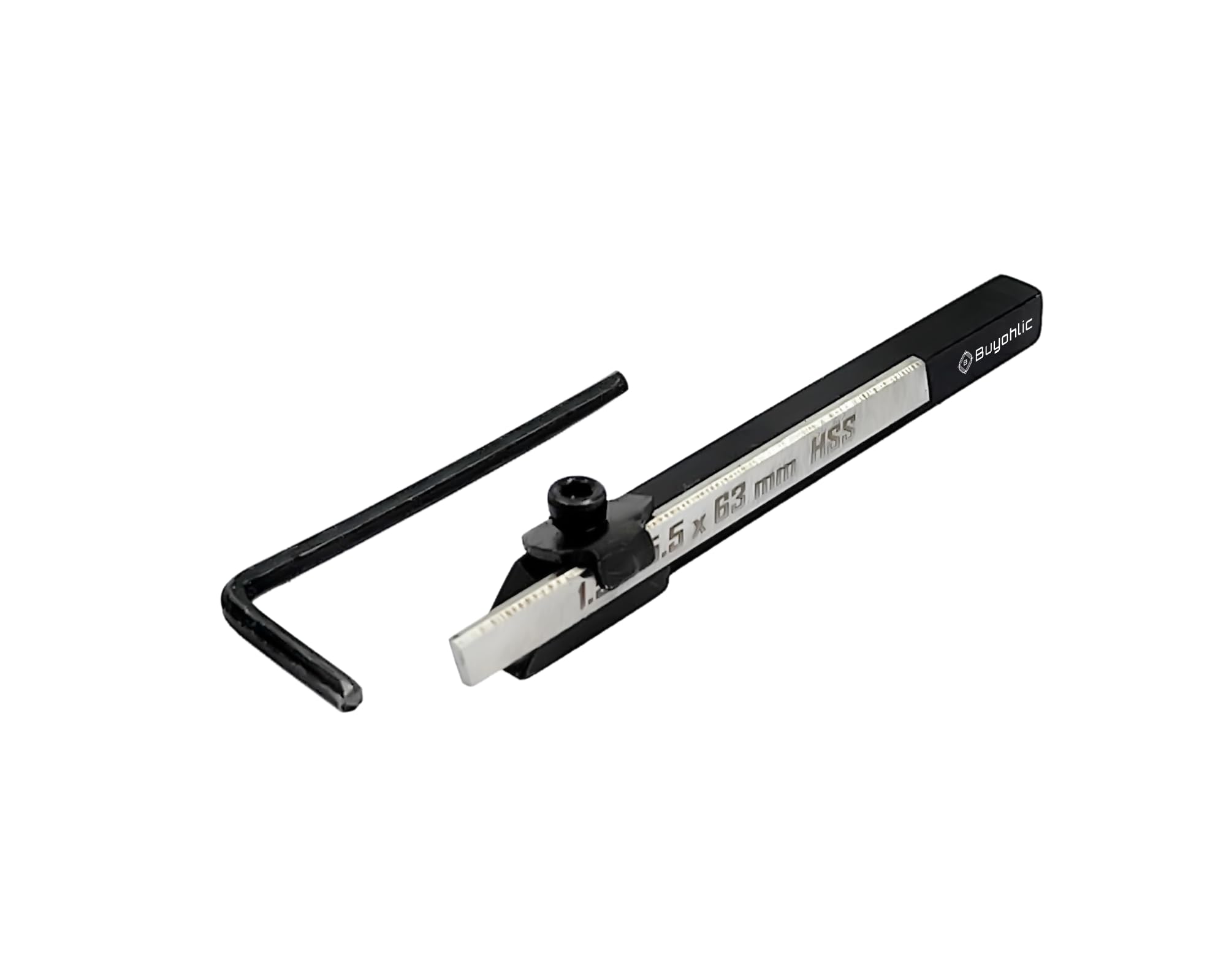Buyohlic Mini Lathe Cut Off Square Parting Tool + HSS Blade for Emco Unimat Lathes (6mm Parting Tool)