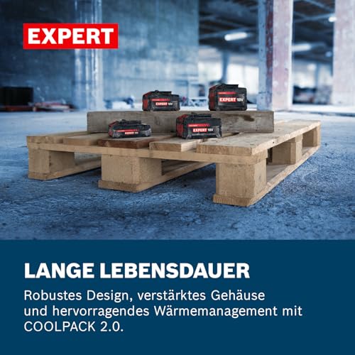 Bosch EXPERT 18V System Hochleistungs-Starter-Set: 2X EXBA18V-55 + 1x Schnellladegerät GAL 12V/18V-18 – Ansicht 5