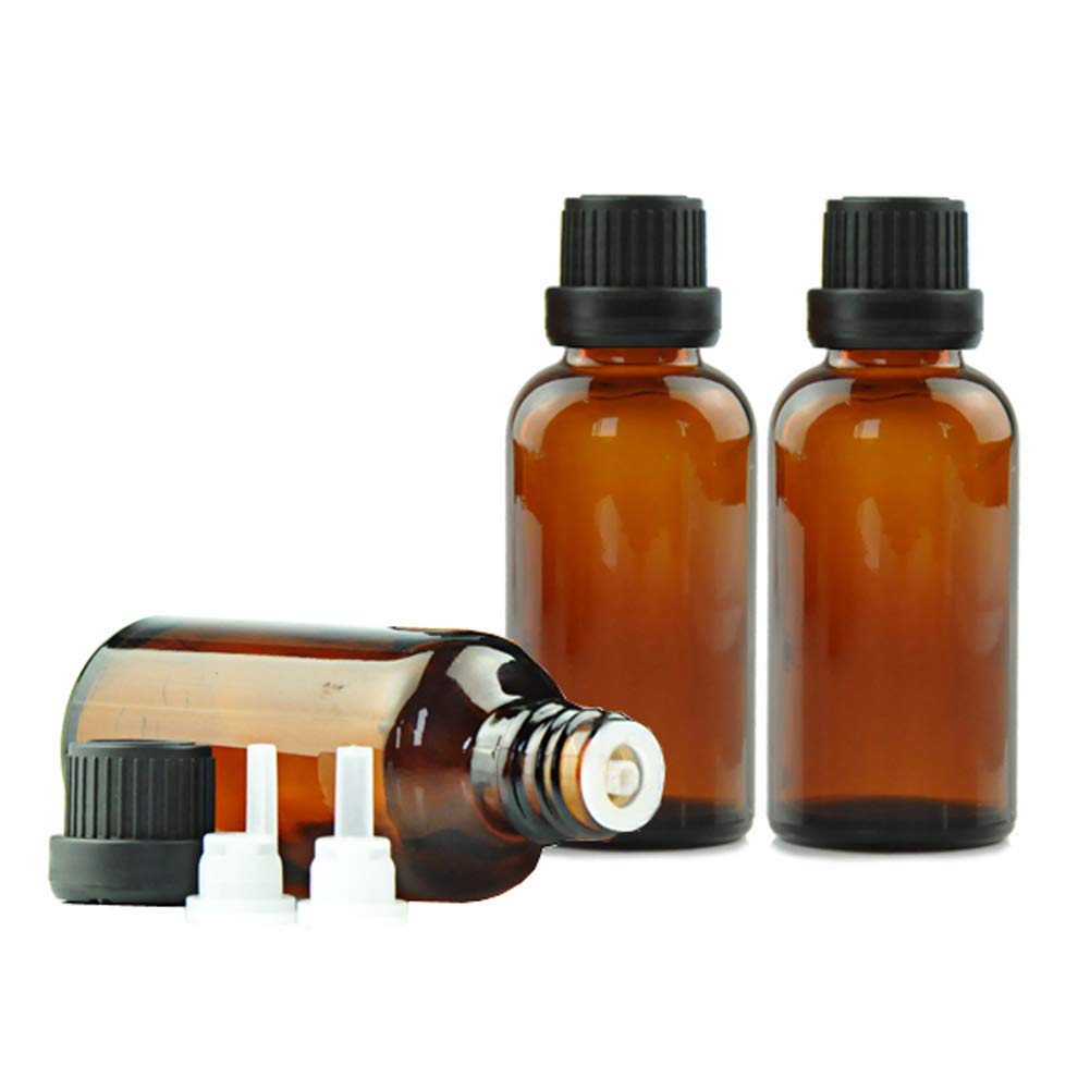10ML Amber Glass Bottles Autolock Black Cap For Essential Oil,Perfume, Medicine,Cosmetics,Ayurvedic & Homeopathy Dispensing And More. (Pack of 6, Black)-image-49