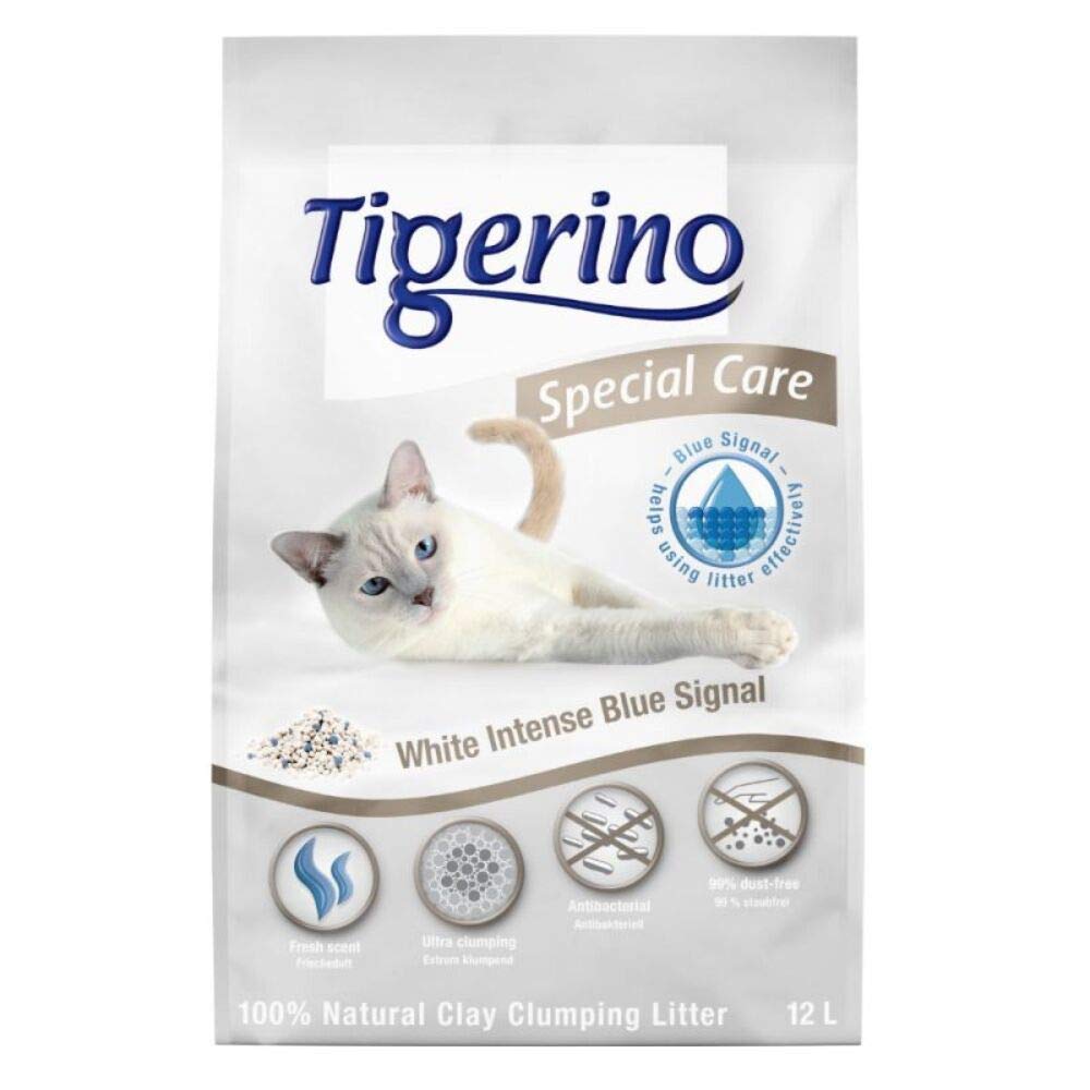 Tigerino Special Care White Intense Blue Signal Clumping Clay Cat