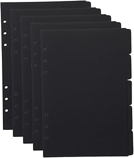 Ciieeo 5 Peças Divisores De Notebook Clipes Fichários Blocos De Notas Bloco De Notas Etiqueta Bloco De Notas Abas Fichário Divisor De Notas Pegajosas Fichário Divisor De Folhas Soltas