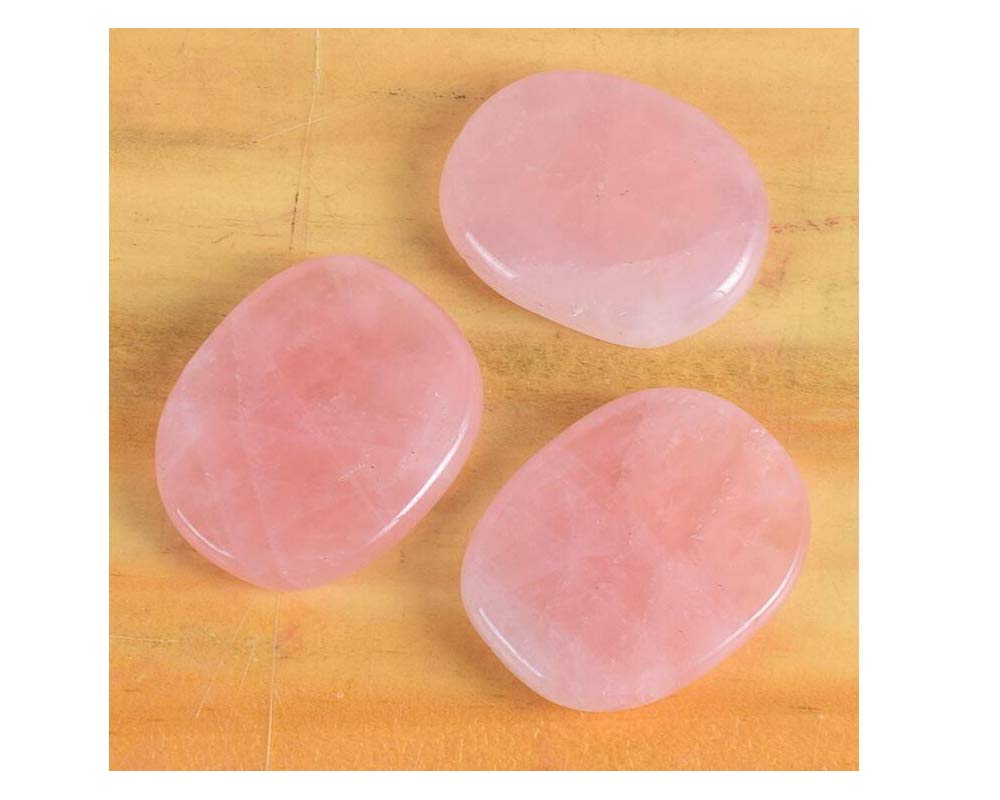 Amazon.com : 7 Pieces Natural Rose Quartz Massage Stones Set for