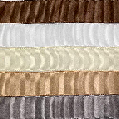 1 Inches Grosgrain Ribbons Fabric Ribbons, 20 Colors*2 Yards Each Total 40 Yards, Boutique Ribbons For Gifts Wrapping, Diy Bow Hair Accessories #TOP6