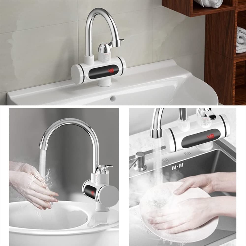 Amazon.co.jp: 電気温水蛇口、瞬間湯沸かし器、3秒速熱蛇口 電気蛇口