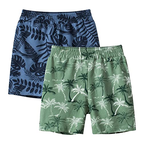 Moonker Toddler Boys Summer Baggy Shorts Coconut Tree Printed Elastic Waist Casual Shorts Outwear Boy Outfits 182