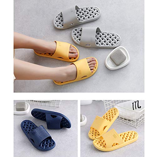 Flip Flop Bathroom Couple Sandals and Slippers for Summer Women's Household Bathing Water Leaking Quick-Drying Hollow Soft Bottom Hole Slippers Flip Flops (Color : B, Size : 38-39)3