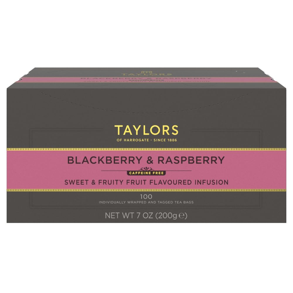 Blackberry & Raspberry Herbal Tea, 100 Count (Pack of 1)