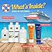 Smuggs Jugs Cruise Alcohol Smuggling Kit Empty Shampoo Conditioner Bottles hide and drink liquor -Hidden Flasks for Liquor Alcohol 4 17.3oz 2 8oz Rum Runners for Cruise Ship Essentials to enjoy. Save