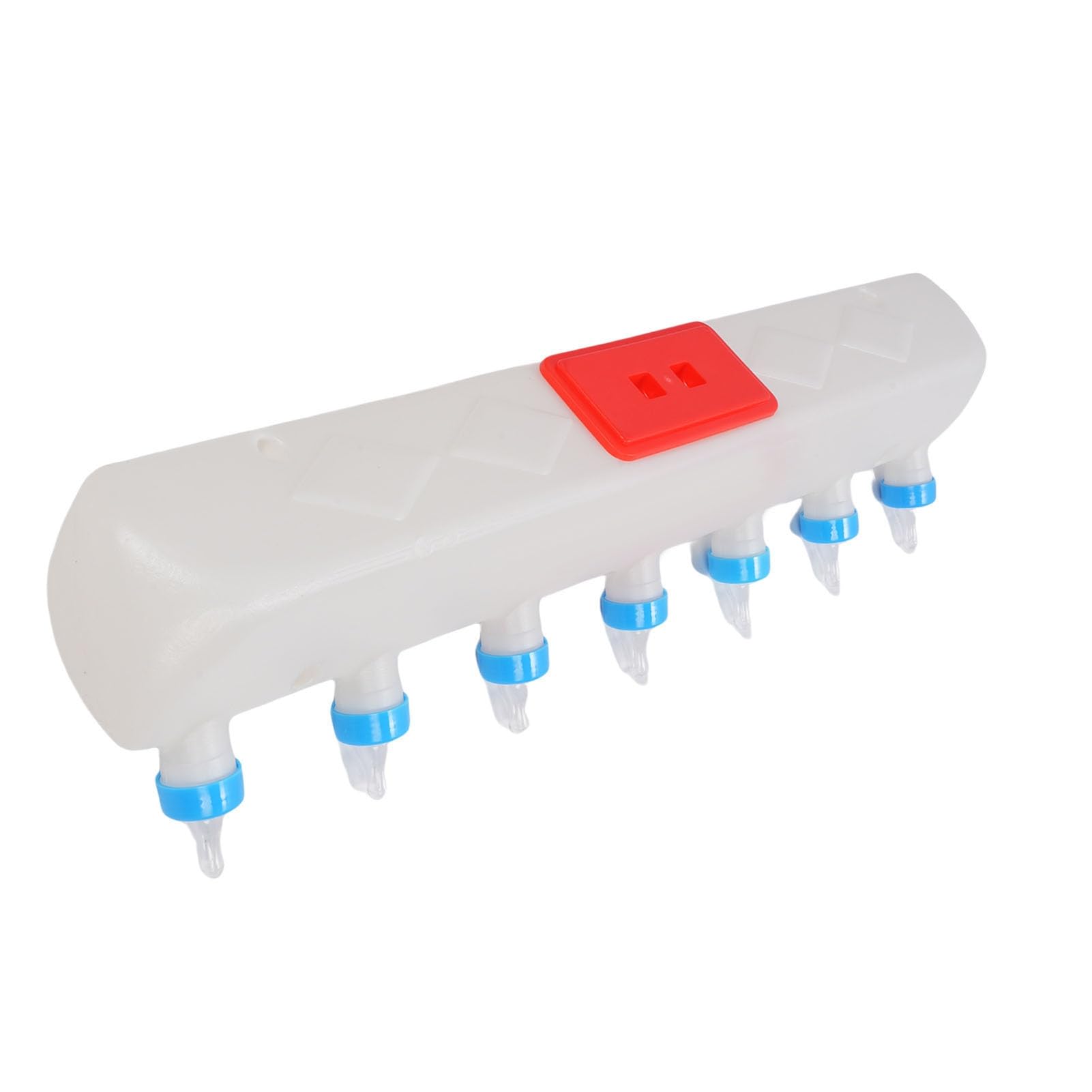 Alimentador de Bebidas para Pezones de Lechones, Herramienta de Alimentación de Leche con Tetina para Ganado ABS de Grado Alimenticio con Diseño Colgante de 7 Pezones para Alimentación de