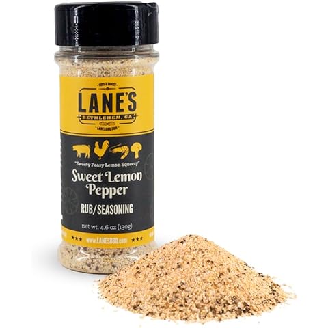 Lane's Sweet Lemon Pepper Seasoning, All-Natural Lemon Seasoning Blend with Citrus, Lemon Pepper Powder, and Honey, Made in USA, 4.6 Oz Cover