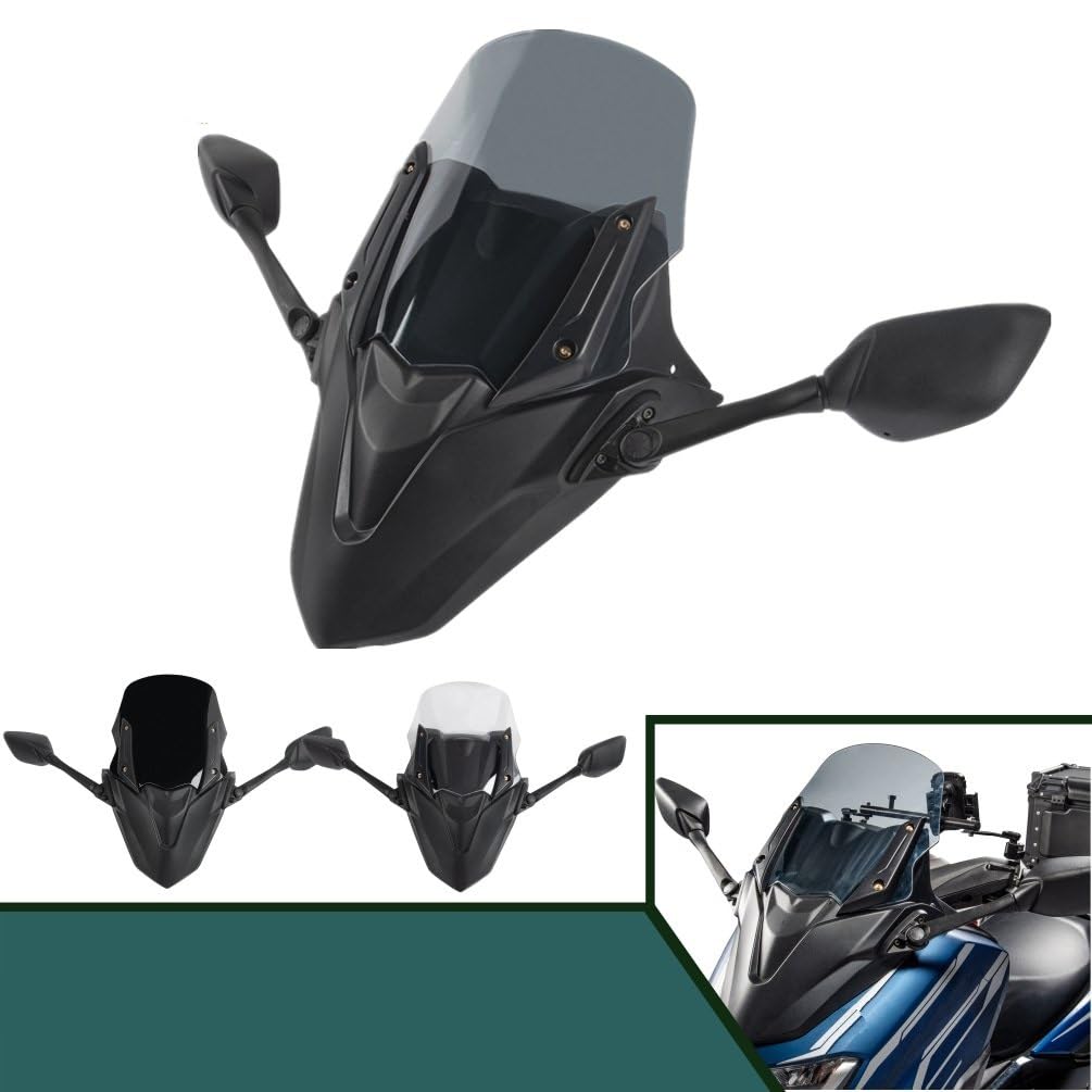 Parabrezza per Moto Parabrezza Anteriore Rialzato Protettivo