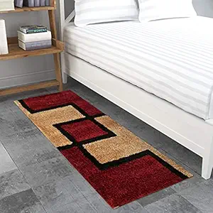 StromX Carpets for Living Room 2x5 Ft Carpet for Home Floor, Fluffy Fur Area Rug Carpets for Living Room Hall Floors, Modern Bedside Runner Rugs for Bedroom, Kitchen (2 x 5 feet)