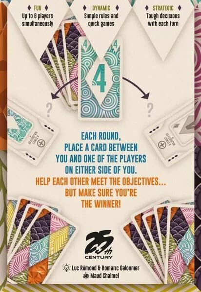 Miniatura 2 de 25th Century Games Splito, divertido juego de cartas rápido para 3 a 8 jugadores, cartas de borrador, puntuación única