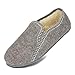 Produktbild BeComfy Damen Herren Filzhauschuhe Gefüttert mit Schafwolle Warme Pantoffeln Unisex Filzsohle 36-46 EU (Grau, EU Schuhgrößensystem, Erwachsene, Numerisch, M, 46)