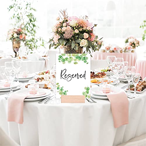 Andaz Press Watercolor Eucalyptus Leaves Wedding Signs Bundle 30-Set for Ceremony, Reception Decor Signage, Includes Cards and Gifts, Reserved, Mr. & Mrs., Memorial, Guestbook, Favors, 8.5 x 11,