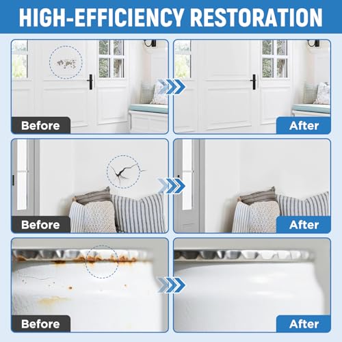Image of White Paint Multi Surface Semi-Gloss White Touch Up Paint Repair for Metal,Wall,Door,Cabinets,Wood,Furniture, Appliance,Metal, Acrylic Touch Up Paint Pen, Enamel 30ML