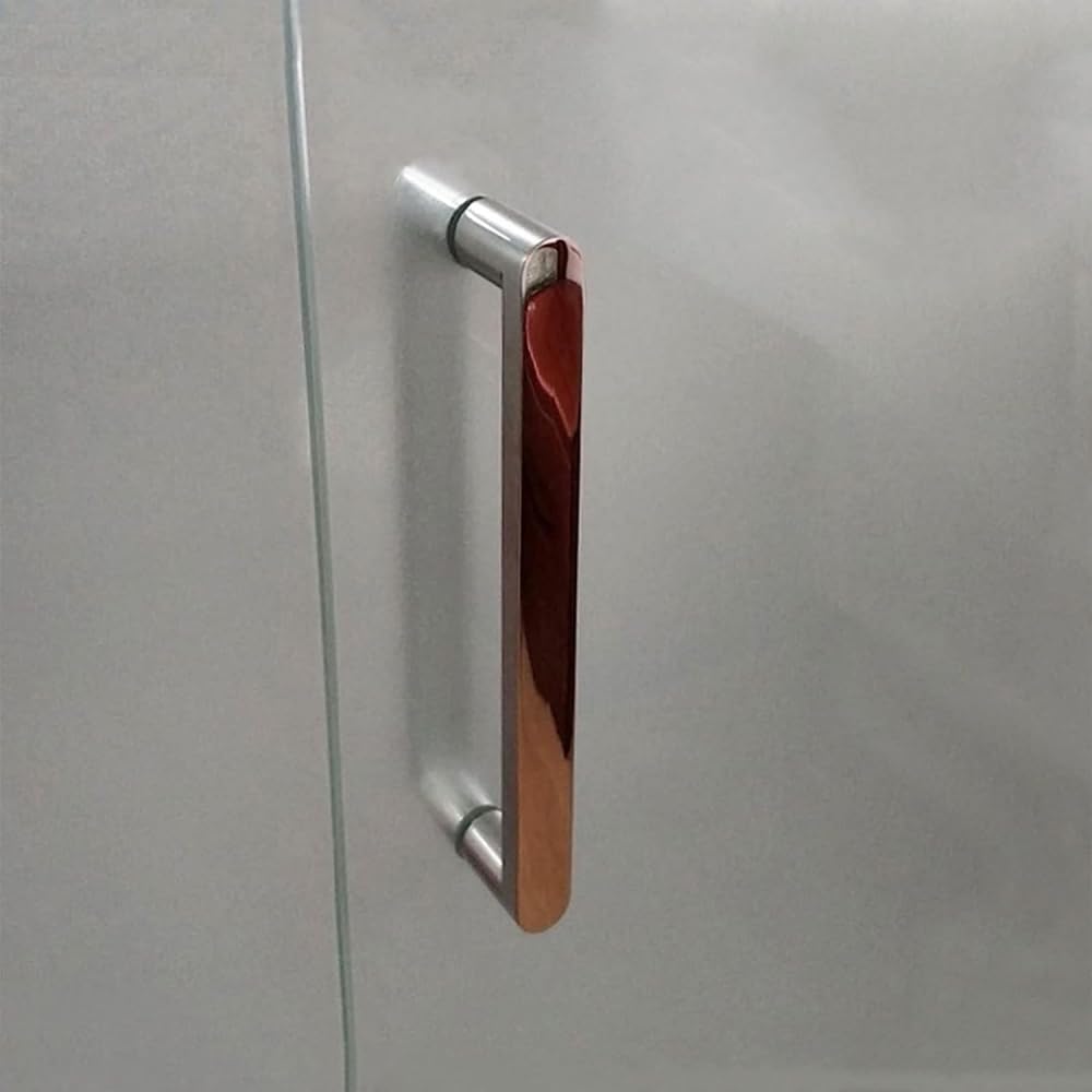 Wenlai Poignée de porte de douche en verre Poignées de porte de salle de bain Trou à trou 160/200/275 mm Ensembles -160 mm
