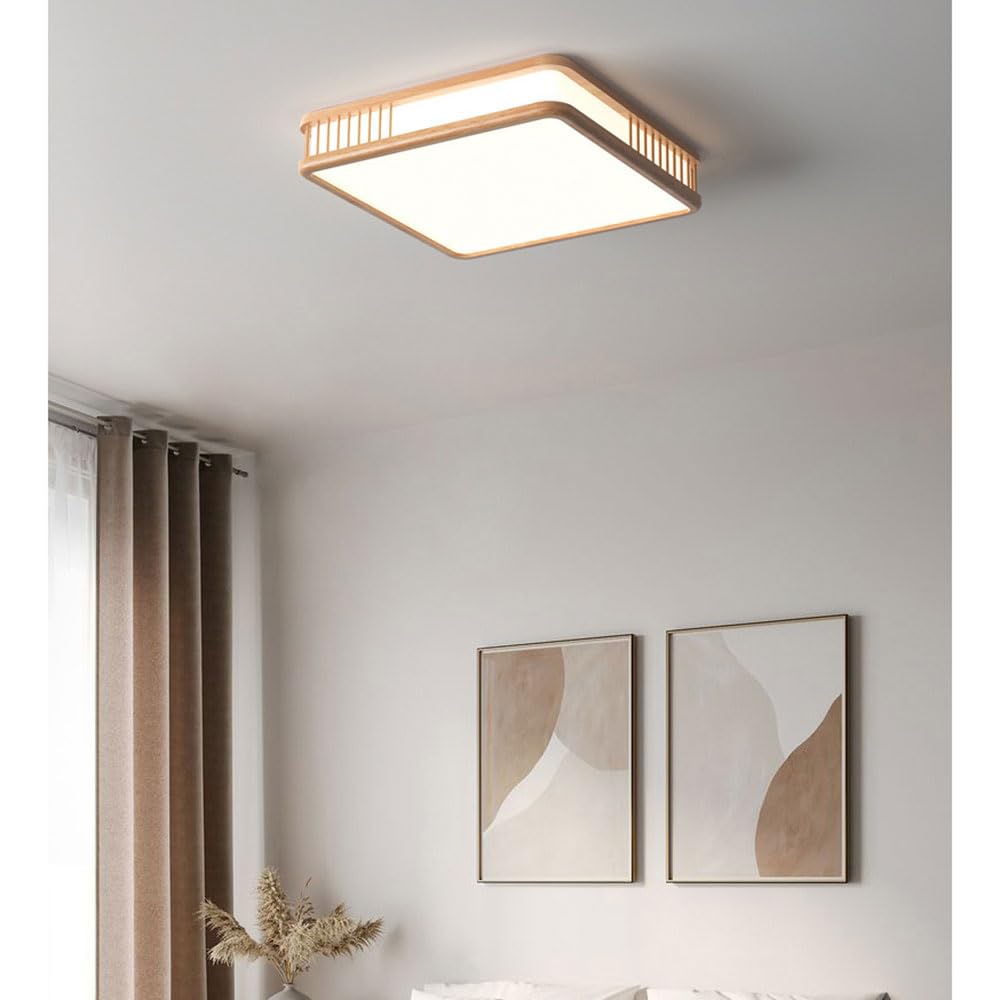 Nordic salon podtynkowy sufitowy 27W blisko światła prostokątny żyrandol oprawa z bali oświetlenie Led domu do kuchni przedpokój szafa łazienka/50Cm