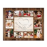 OPALSTOCK Custom Pet Group Photo Collage Frame with 10 Photos, 2 Names & Text – Dog Cat Memorial Gifts, Keepsake for Pet Enthusiasts, Christmas Memorial Pet Photo (Styles 2)
