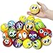 Produktbild VCOSTORE Emoji Stress Ball, 24 Stück Buntes Fruchtgesicht Emoji Squeeze Bouncy Ball Weicher Druckentlastungsball (Mixed Ver)