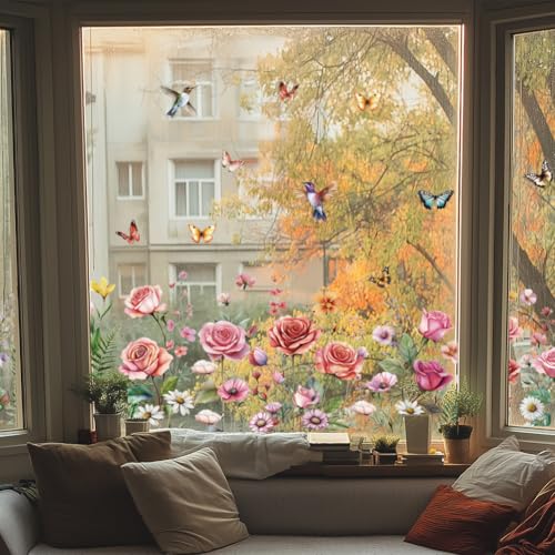 Vinilo decorativo para ventana PVC impermeable 30x120cm miniatura 4