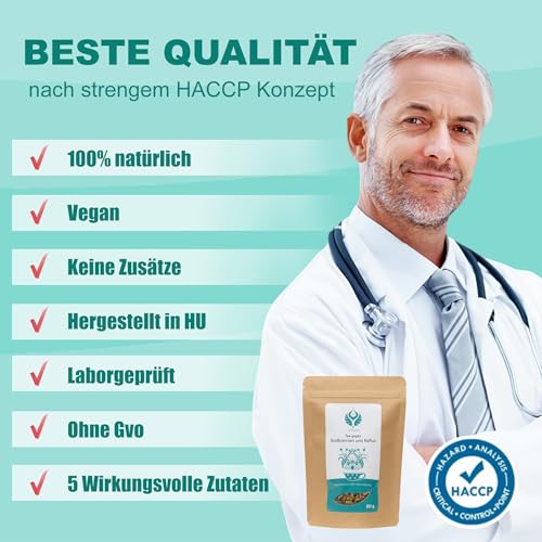 UKKO Reflux Teemischung, Natürliche Premium Kräutertee lose gegen Sodbrennen Säure Reflux, Magen Darmtee für verdauung, Magen Balance Basentee, Anti-Inflammatory, 80g, Glutenfrei, Vegan, Made In EU