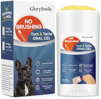 Dental Gels for Dogs, Turn & Taste Dog Toothpaste, Continually Freshens Breath for 24 Hours, Delicious Flavors Like Chicken, No Brush Toothpaste for Dogs