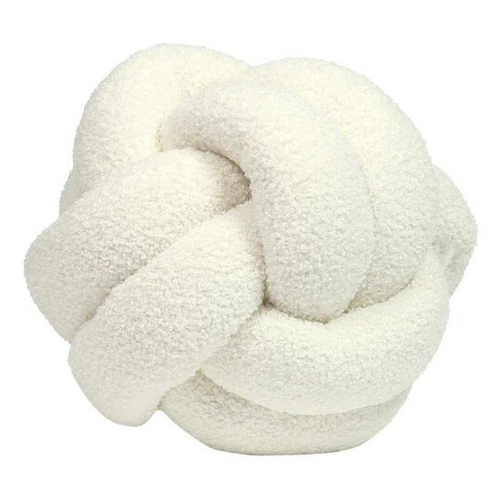 Furn. Boucle Knotted Fleece Ready Filled Cushion from B&Q