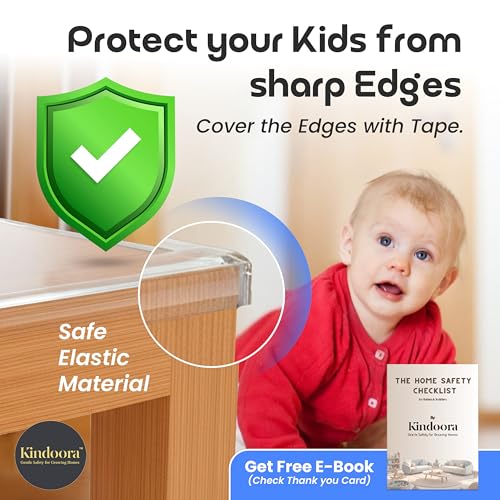 Image of 1 Meter Silicone Edge Protector Strip for Baby | Soft Corner Guard for Sharp Furniture Edges | Baby Proofing Protector for Tables, Desks & Furniture | Transparent & Self-Adhesive
