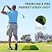 Portable & Foldable Golf Practice Mat – Dual-Turf Golf Hitting Mat for Indoor & Outdoor Swing and Chipping – Fairway & Rough Turf Golf Training Mat for Backyard and Home