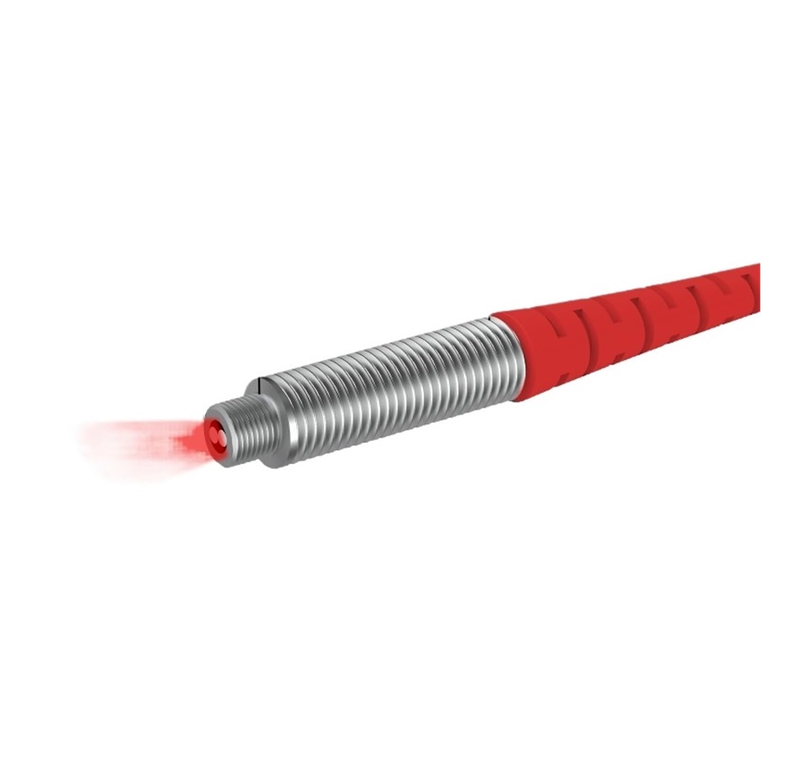 Capteur à fibre optique M4 à réflexion diffuse non coaxiale avec aiguille longue