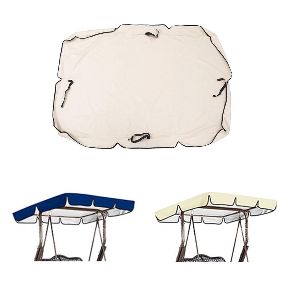 Ersatzabdeckung für Terrassenschaukeln, wasserdicht, 2- und 3-Sitzer-Abdeckung für Veranda-Schaukel, 249 x 185 cm, strapazierfähig, blau, für Gartenentspannung