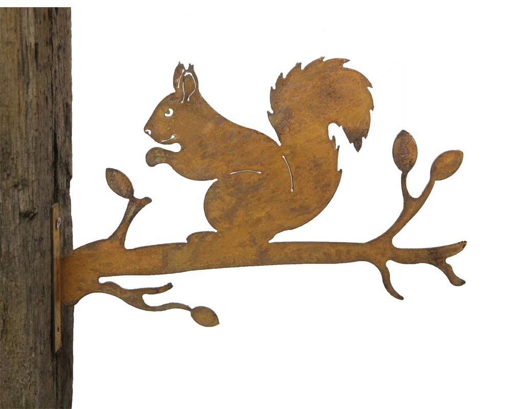 Décoration Jardin écureuil En Métal Rouillé | Piquet à Visser, Style Vintage, Extérieur