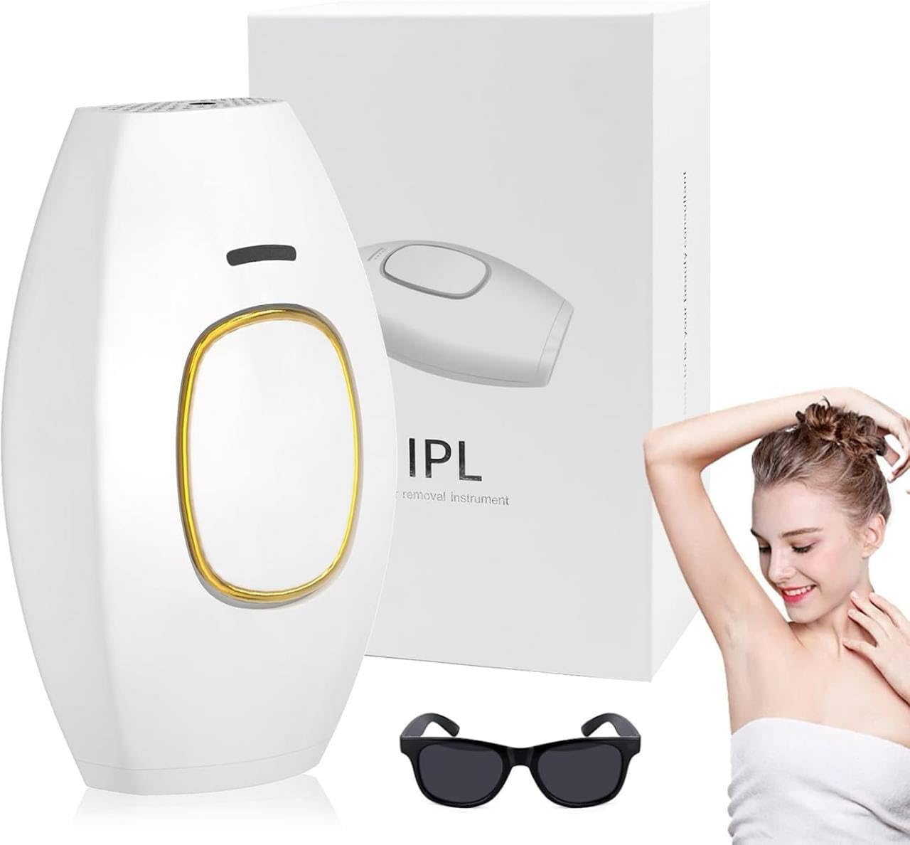 IPL Hair Removal Device for Women & Men, Rechargeable Light Pulse Hair Removal Machine with Safety Glasses, Painless Hair Reduction Device for Face, Arms, Legs, Underarms & Bikini Area-picture-13