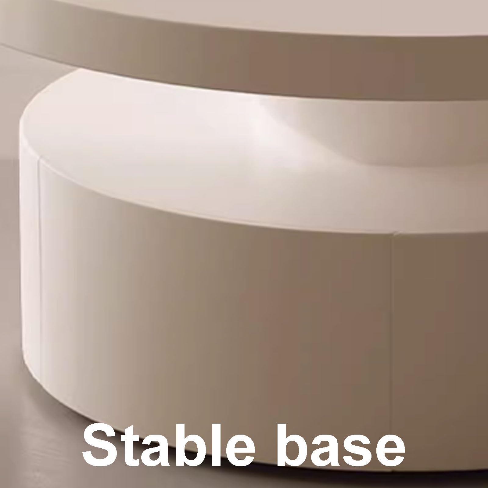 Zestaw 2 Stolików Kawowych, Stolik Boczny ze Schowkiem, Stoliki Końcowe do Salonu, Małe Okrągłe Stoliki Kawowe do Salonu E1 Engineered Wood na Balkon, Pokój do Negocjacji(Black+black,Small)