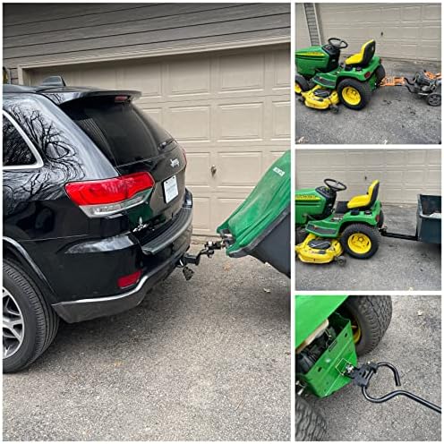 Garbage Commander Combo Hitch, Haul Pin Hitch, Handled Lawn and Garden Equipment, or Wheeled Garbage Cans