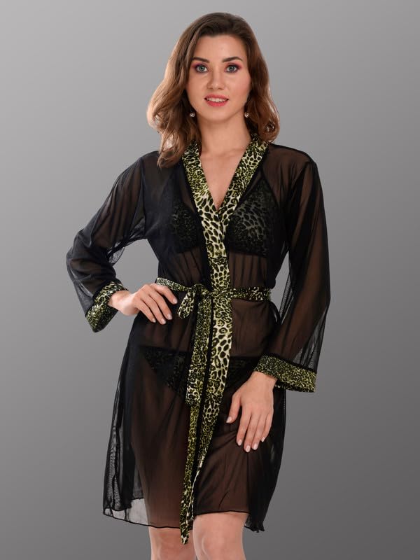 Image of Women Satin Lace Solid Print Babydoll Lingerie Honeymoon Nighty.