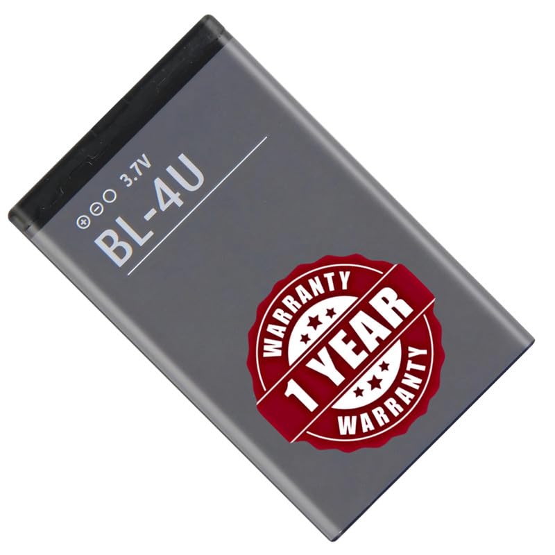 Image of Original BL-4U Battery Compatible for Nokia 8800 Arte | 8800 Carbon Arte | 8800 Gold Arte | Sapphire Arte - (1110mAh) - 1 Year Warranty MC5