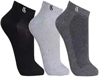 Kit de 3 Pares de Meia Lupo 03225-089 Cano Curto Sport
