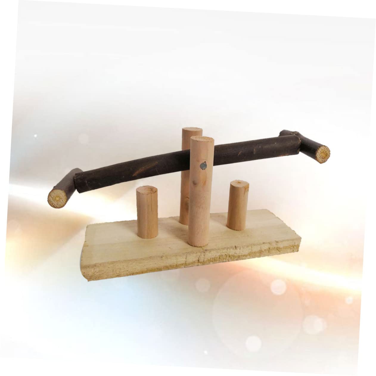 YARNOW 3 Pz altalena per animali domestici bambù animale domestico altalena in legno pappagalli oscillanti giocattolo giocattoli altalena pappagallo morso in piedi Di legno