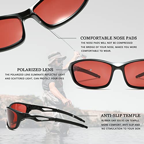 Long Keeper Polarized Sport Sunglasses for Men Women Classic Sport Sunglasses Fishing Running Golf Glasses UV Protection4