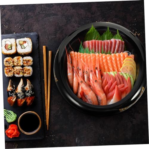 Plato japonés plástico para sushi y snacks miniatura 7
