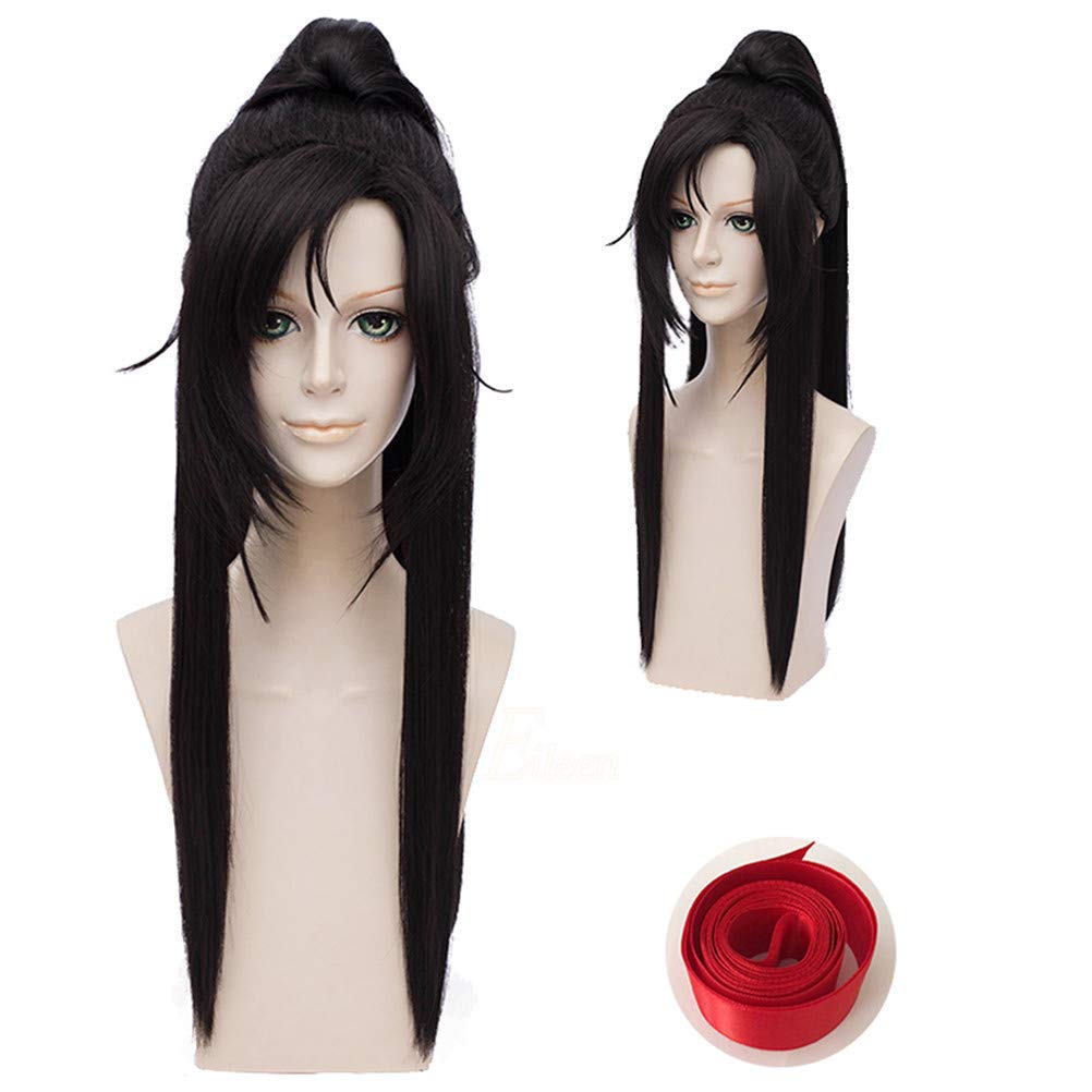 魏無羨 魔道祖師 黒ロングハイポニーテールコスウィッグ Amazon.co.jp: Eileen 魔道祖師 コスプレ 魏無羨 ウィッグ カツラ 耐熱
