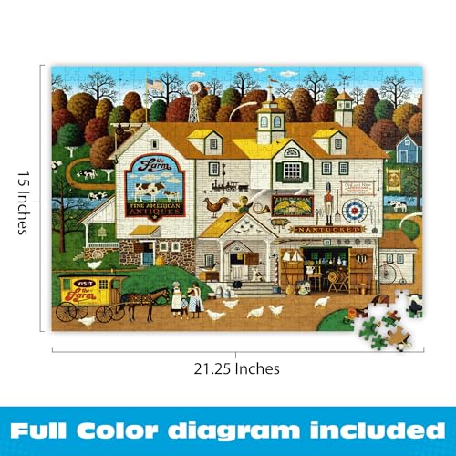 Puzzle Temática Farm para adultos 14+ Anos miniatura 3