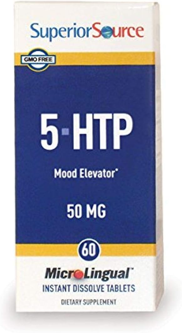 Superior Source 5-HTP Nutritional Supplements, 50 mg, 60 Count : Health & Household