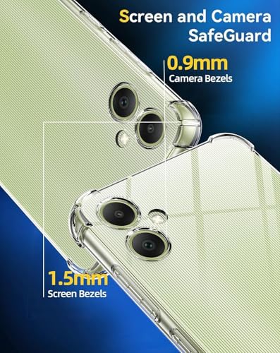 Image of BOXXO Flexible Back Cover for Samsung Galaxy A06 | Back Cover Transparent Clear Shockproof Case Four Corner Protection | Slim Protective Mobile Phone Cover for Samsung Galaxy A06