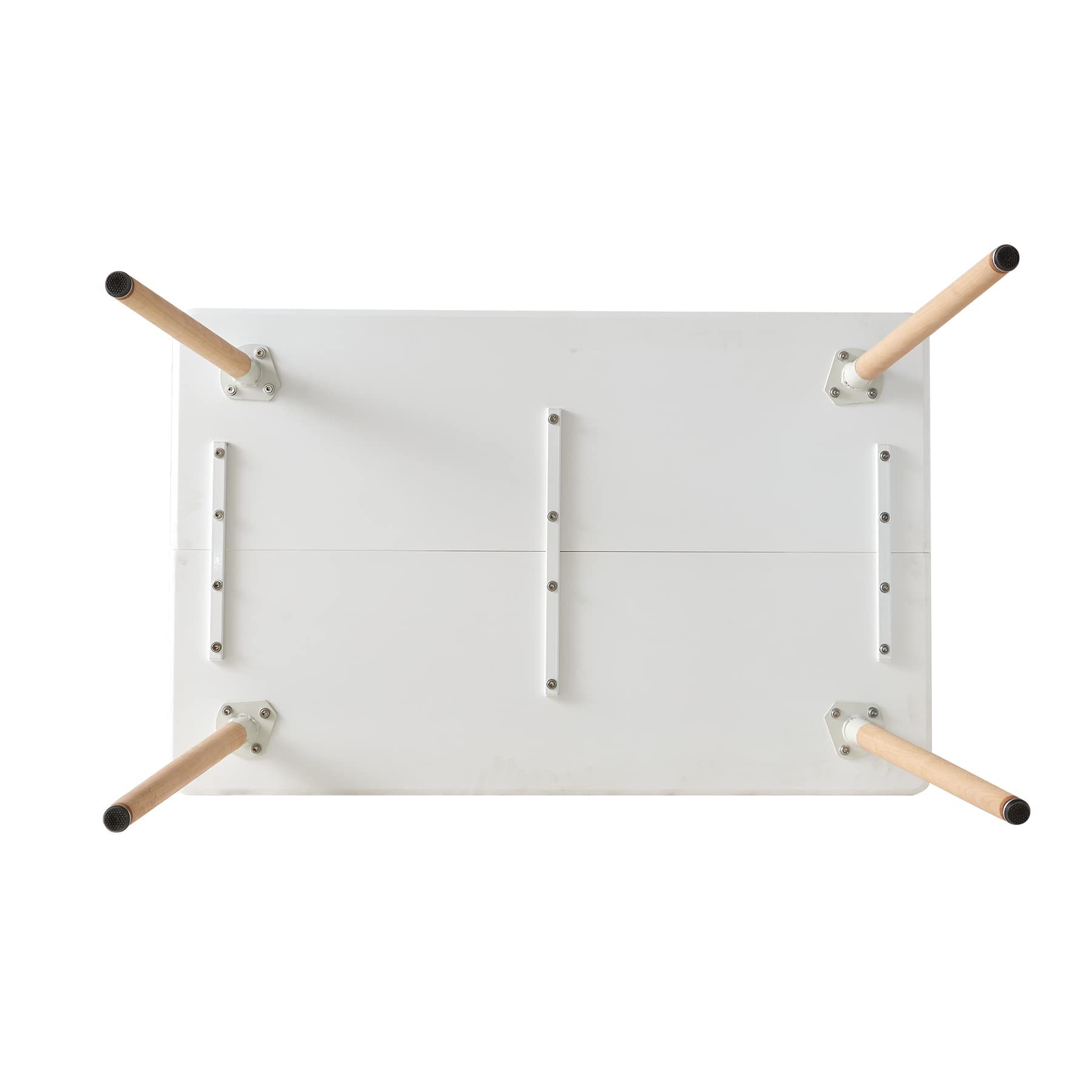 GrandCA HOME Tavolo da Pranzo Moderno e 6 Sedie da Pranzo, Tavolo da Cucina Rettangolare con Struttura di Giunzione (6 Sedie Nero+1 Tavolo)