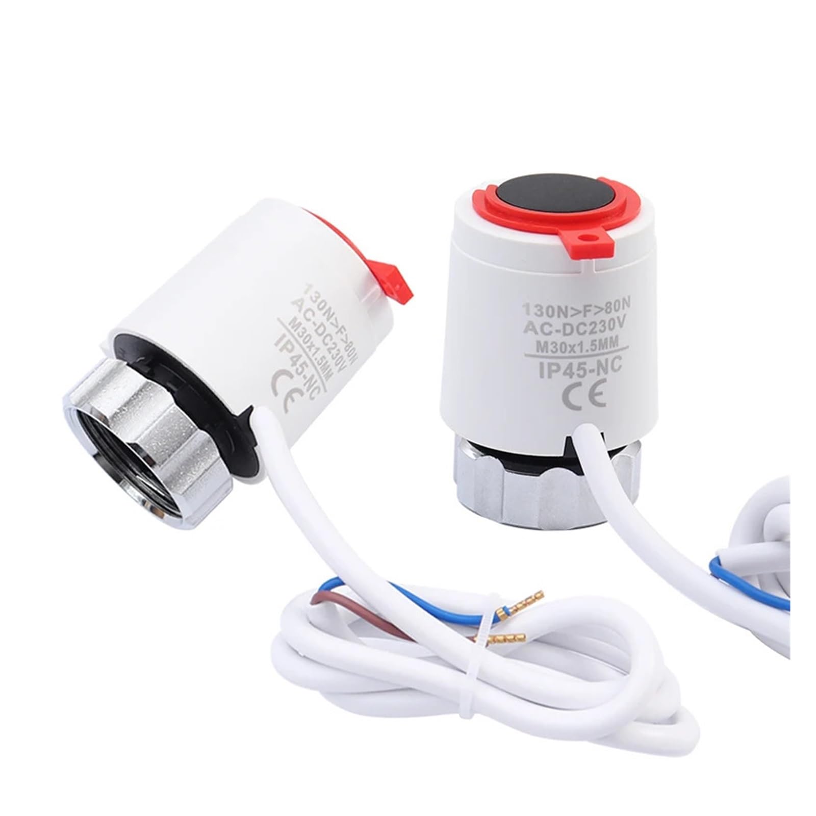 Riscaldamento 230 V normalmente chiuso tipo M30 * 1,5 mm attuatore elettrico for riscaldamento a pavimento TRV radiatore a temperatura costante - Valvole Lucky (Size : 10 Piece)